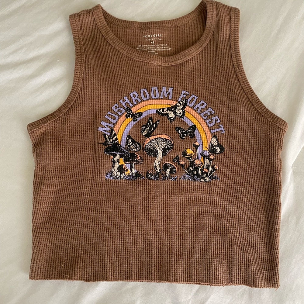 Ribbed Cropped Tank Top